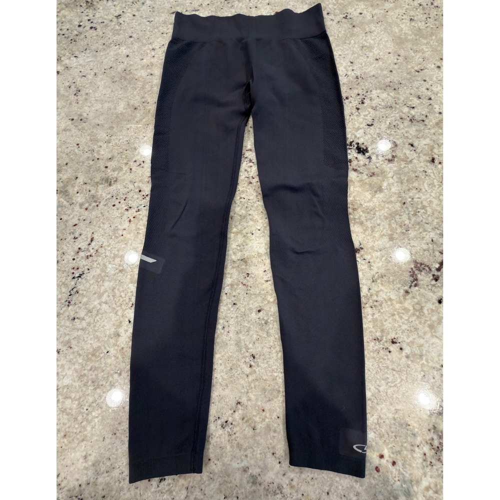 Champion Duo Dry Black Leggings Sizeโ M Athletic Compression